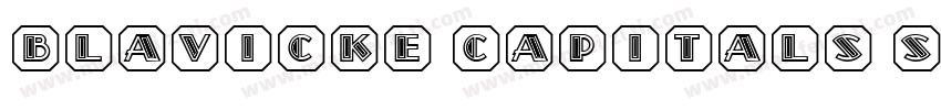 Blavicke Capitals Semi-expanded Regular字体转换
